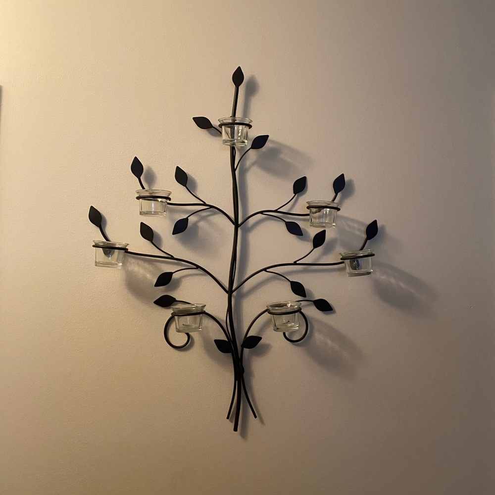 Metal Wall Candle Holder